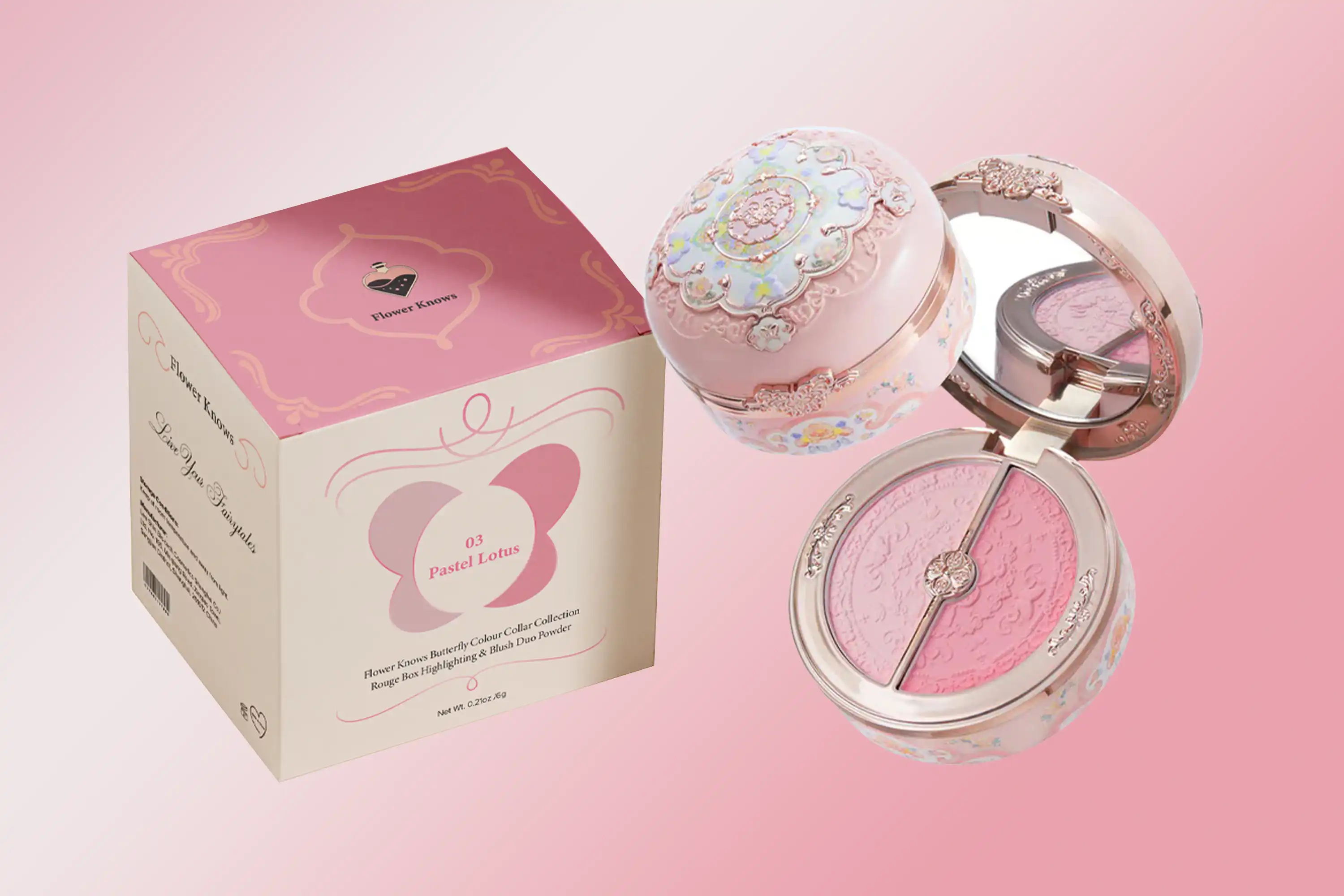flower knows box and blush mockup