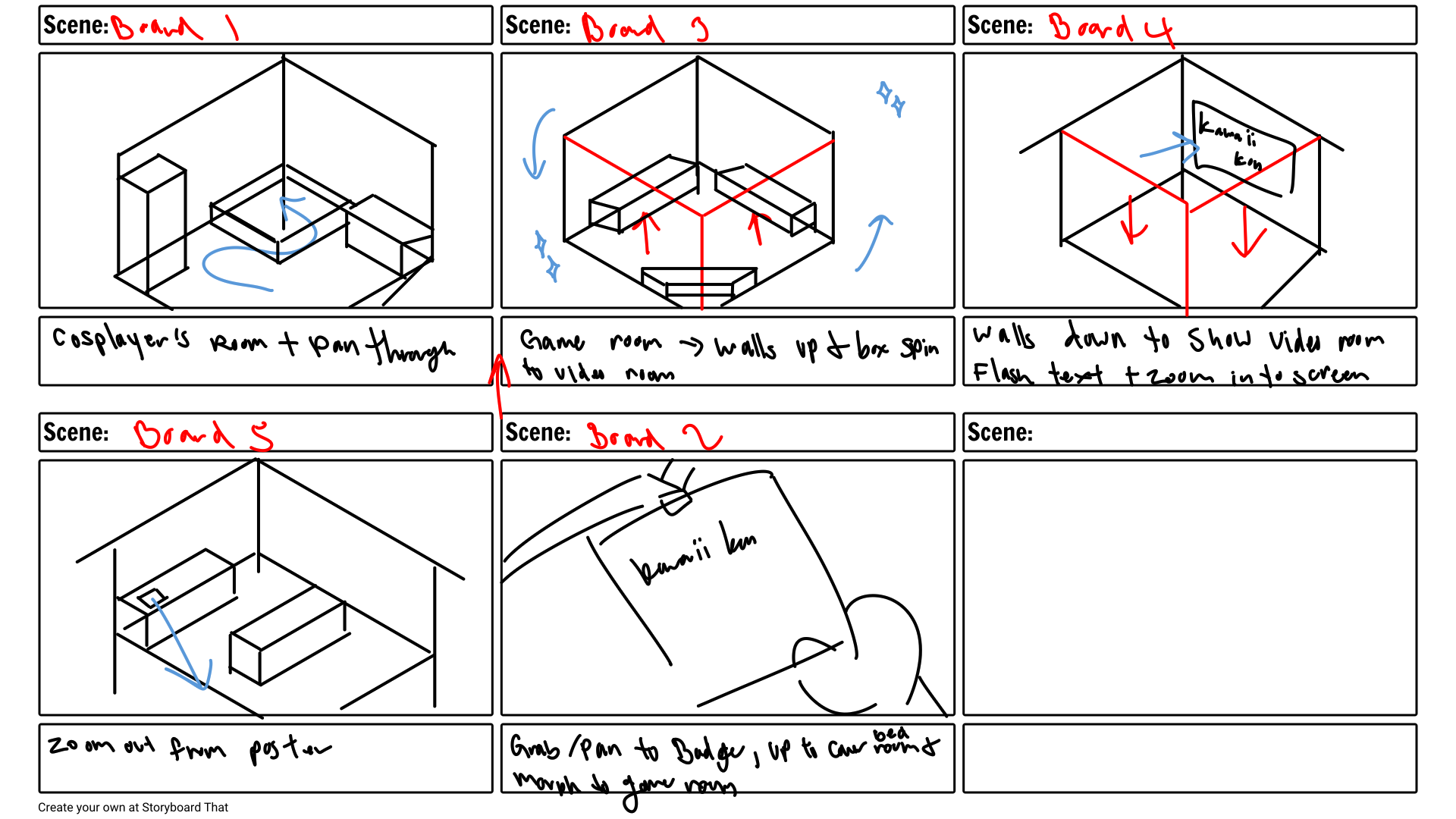 Visual Essay storyboard